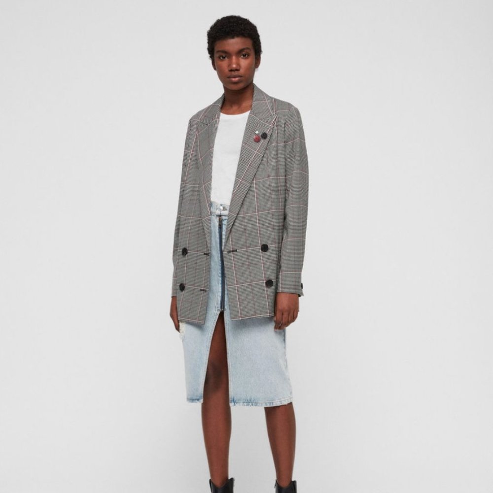 [NWT] ALLSAINTS HELEI CHECK BLAZER